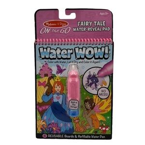 NWT Melissa & Doug Water Wow! On The Go Fairy Tale No Mess Travel Activity Pad